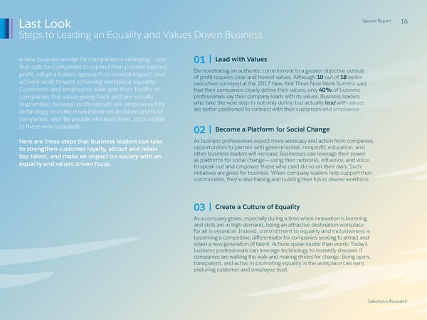 The Impact of Equality and Values Driven Business - Page 16