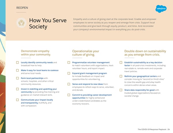 Salesforce: The COVID-19 Response Playbook - Page 24