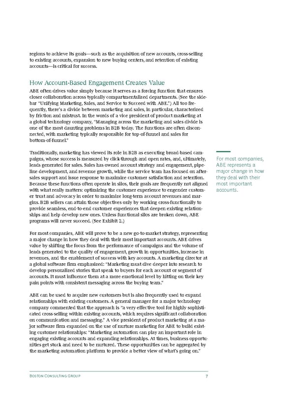 BCG moving beyond ABM to account based engagement - Page 9