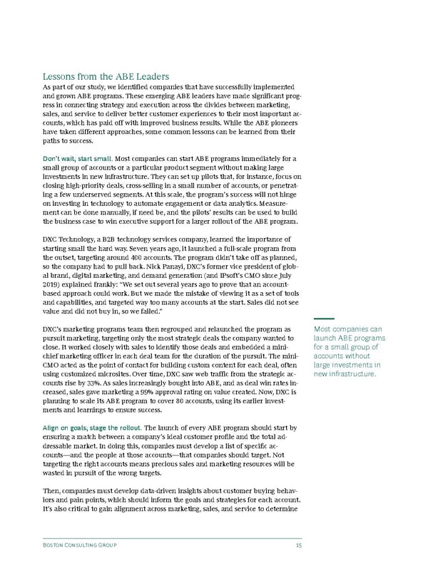 BCG moving beyond ABM to account based engagement - Page 17