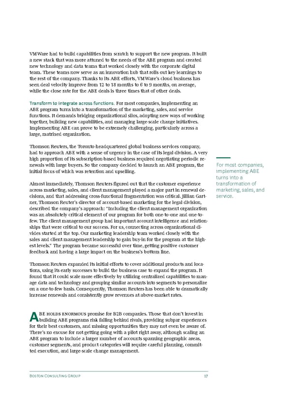 BCG moving beyond ABM to account based engagement - Page 19